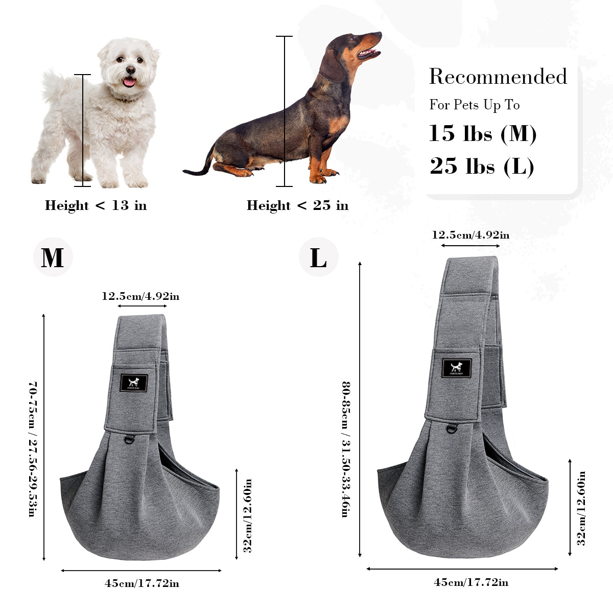 Pet Sling for Small & Medium Pets