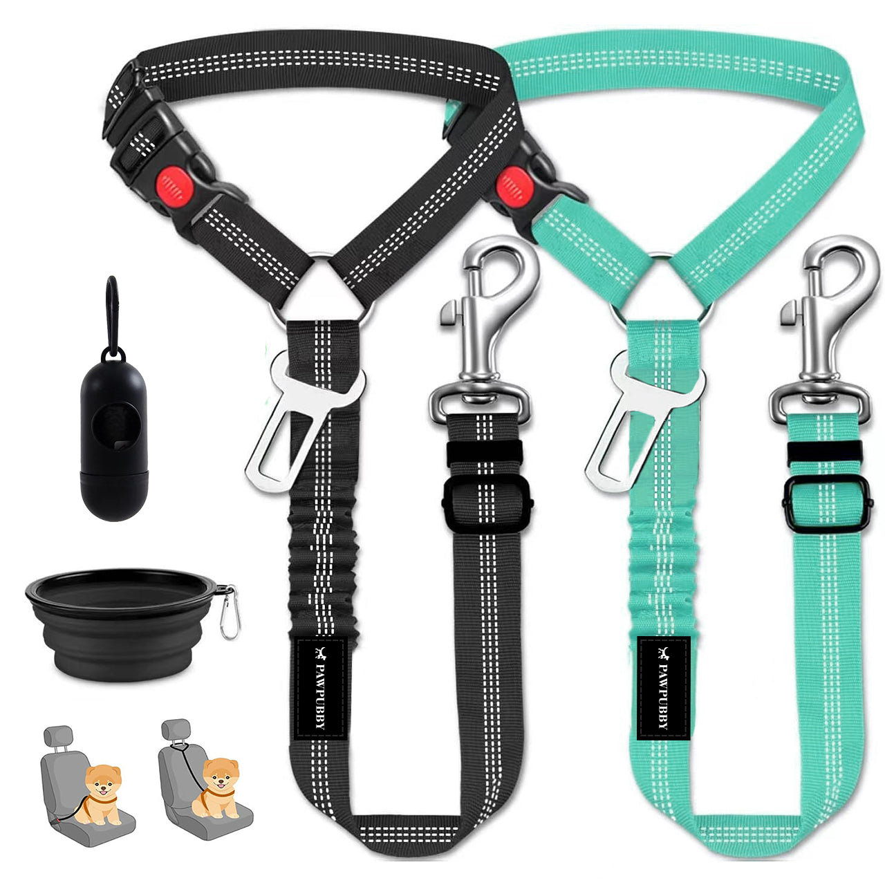 Pet Car Seat Belt Set