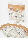 Deodorizing Pet Cleaning Glove Wipes for Dogs & Cats