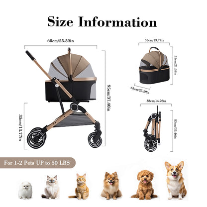 Pet Stroller for Dogs & Cats