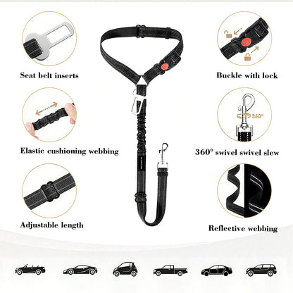 Pet Car Seat Belt Set