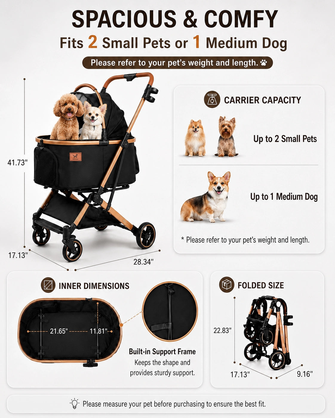 Premium Pet Stroller – PAWPUBBY PET