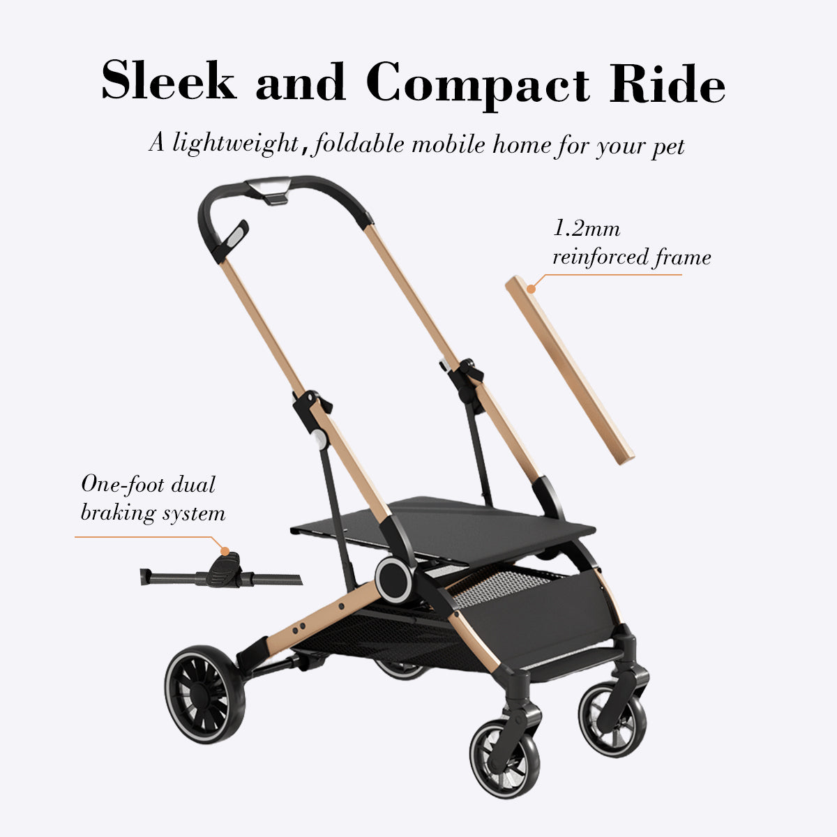 Pet Stroller for Dogs & Cats