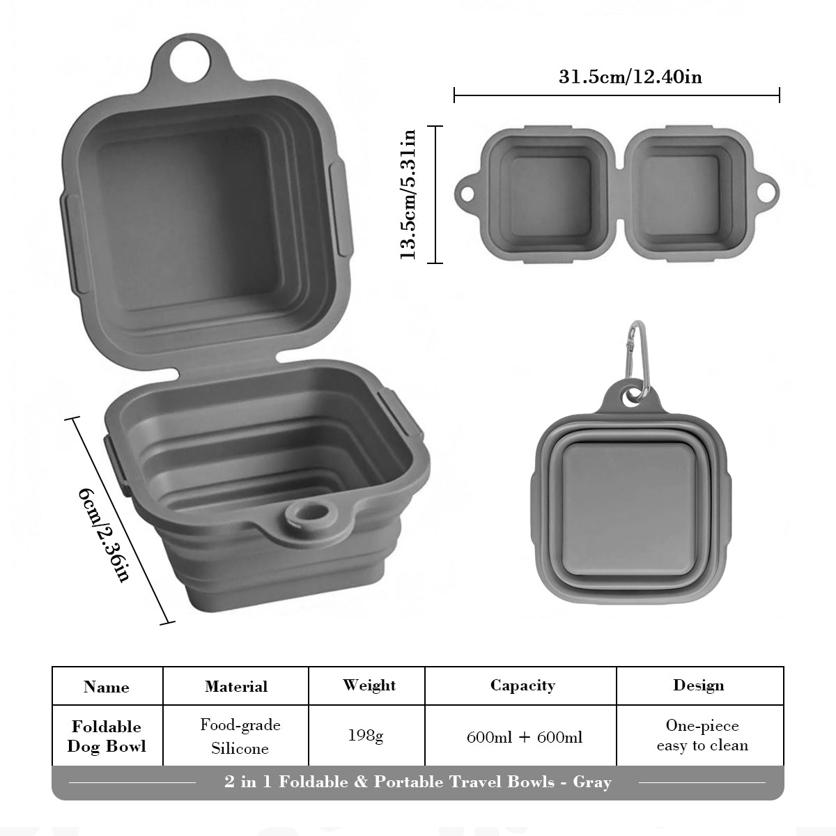 Pet Food & Water Bowl