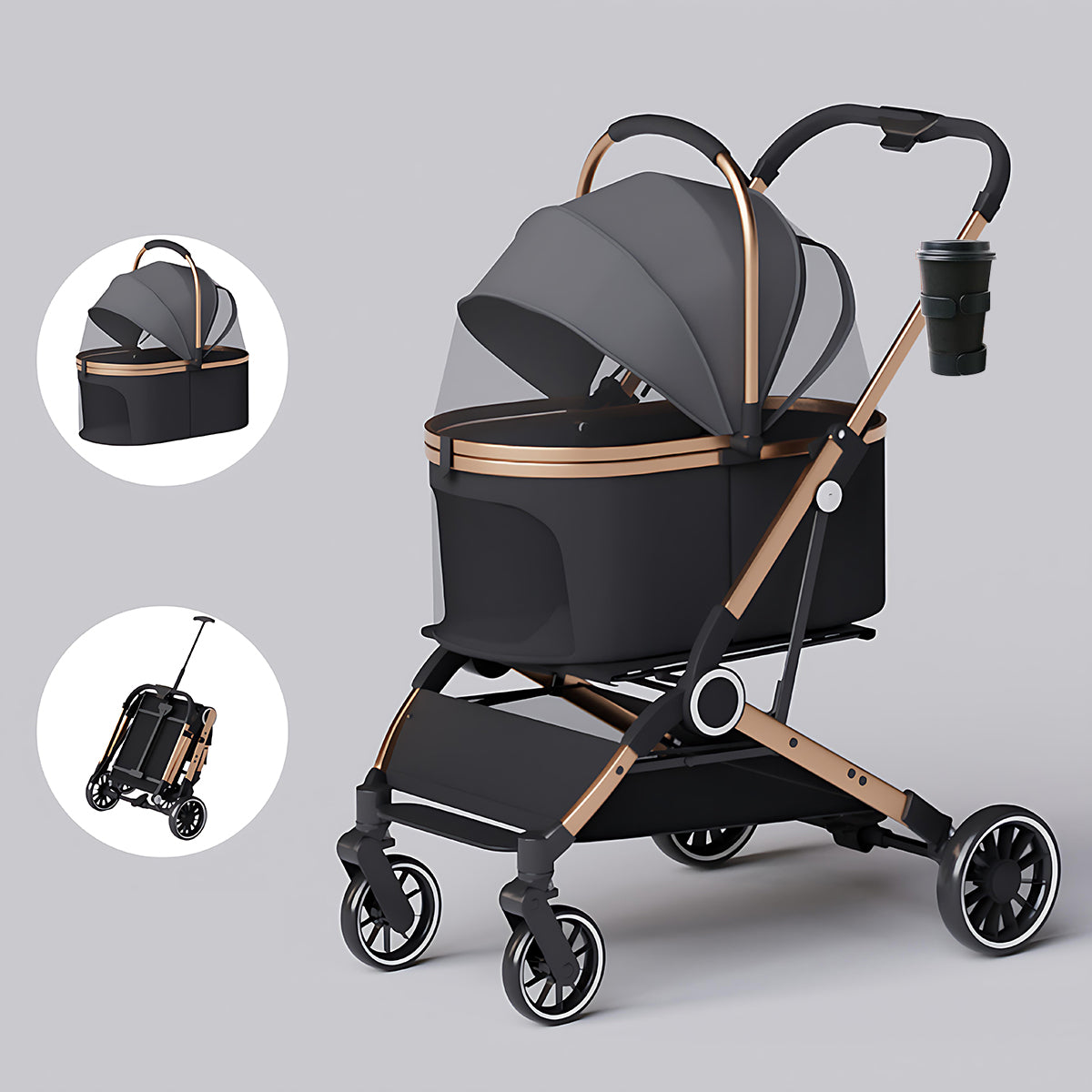 Pet Stroller for Dogs & Cats
