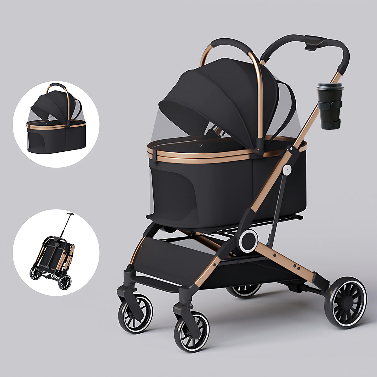 Pet Stroller for Dogs & Cats