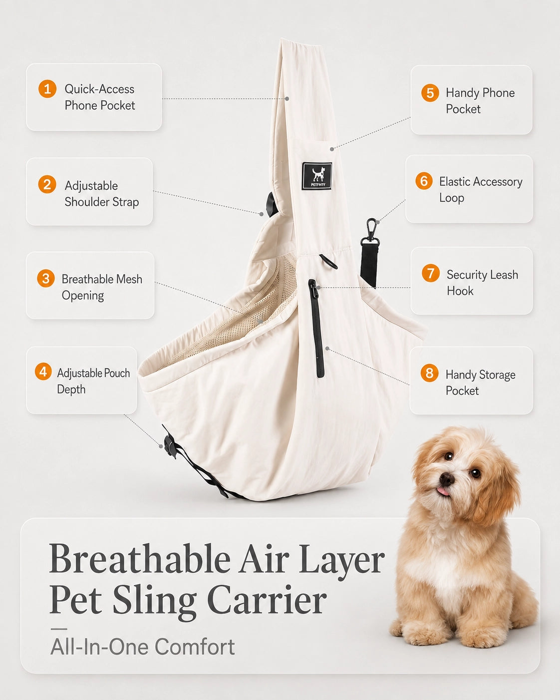 CloudNest Pet Sling