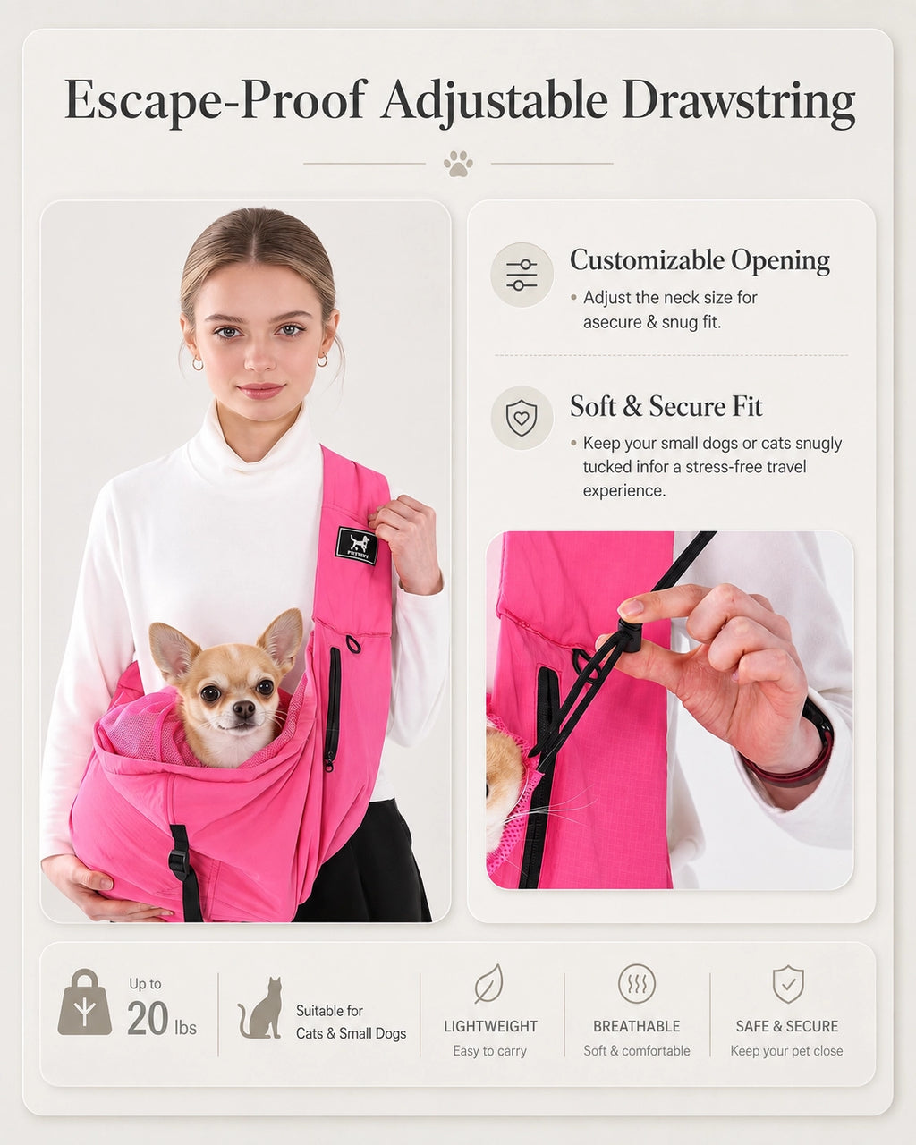 CloudNest Pet Sling
