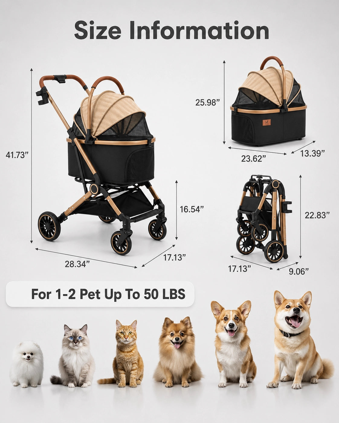 Premium Pet Stroller